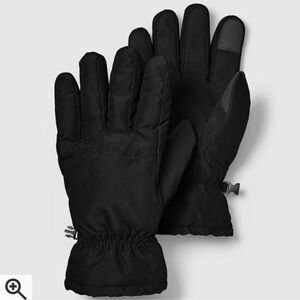 Eddie Bauer L/XL Boundary Pass Down Black Men’s Insulated Waterproof Gloves